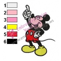 Mickey Mouse Cartoon Embroidery 26